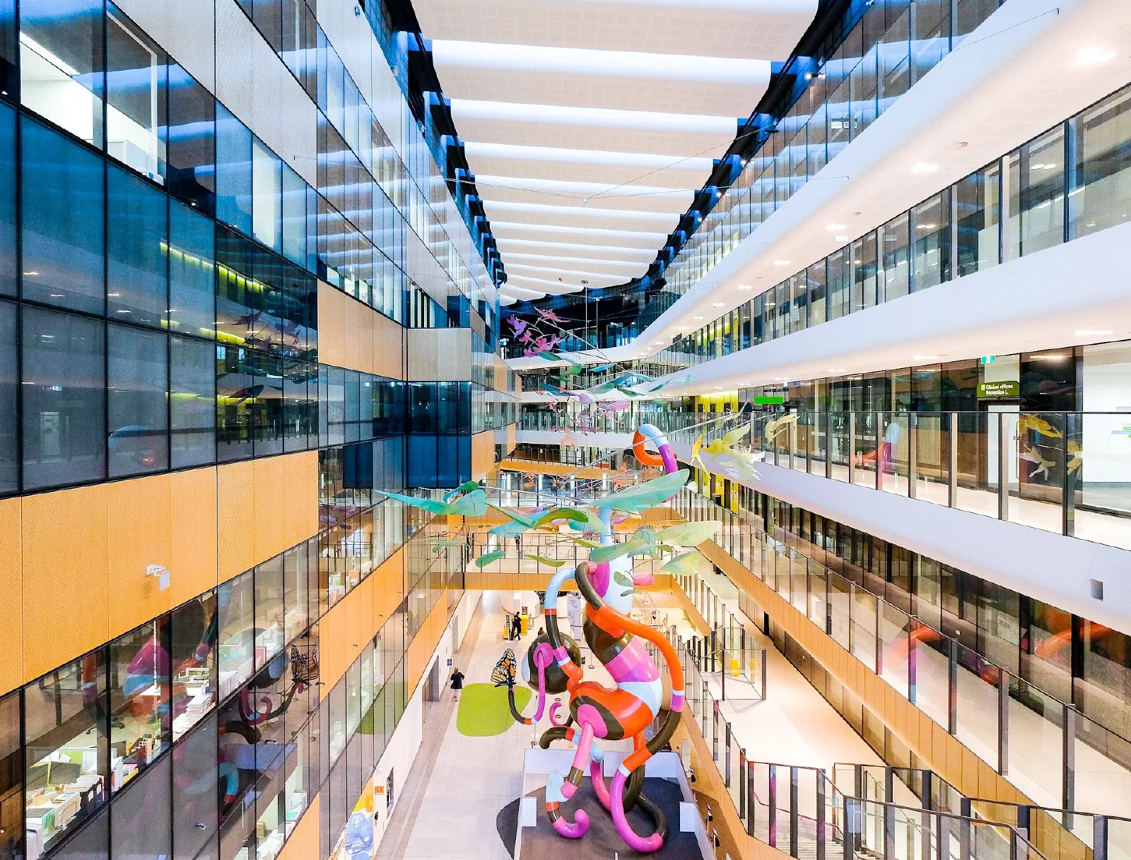 The Main Street atrium at The Royal Children's Hospital